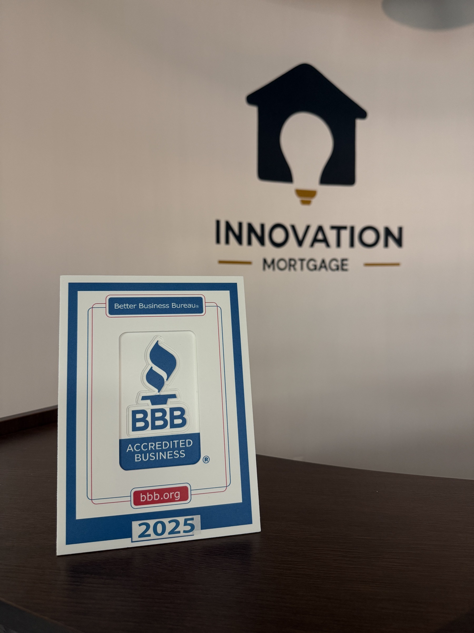 Innovation Mortgage, accredited by the Better Business Bureau
